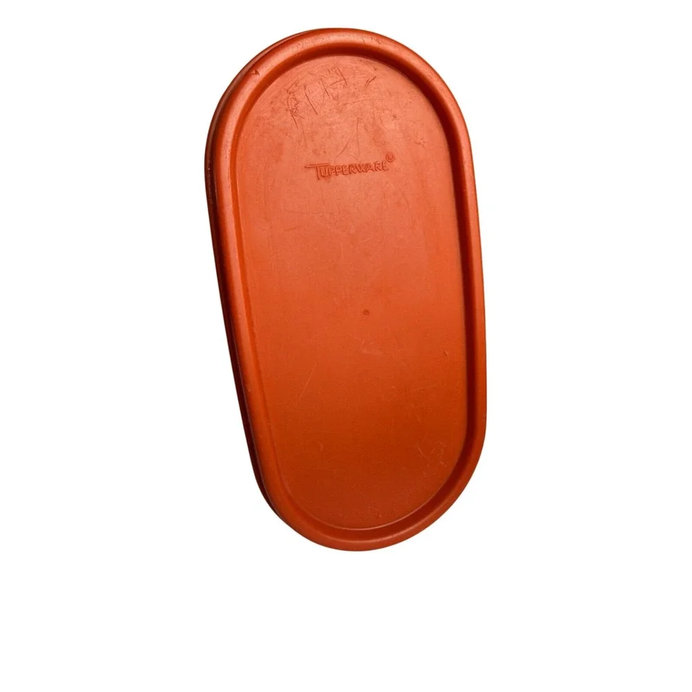 Vintage Tupperware Modular Mates 1615-2 12¼ Cup Paprika Rust Red Orange Lid Tall